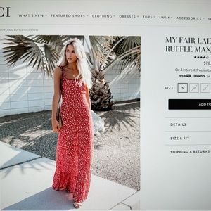 Red Vici Maxi Dress